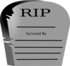 Rest In Peace Word Graveyard Stone Clip Art