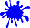 Blue Splatter Clip Art