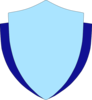 Sky Blue Shield W/flank Clip Art