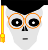 Gray Scholarly No Circles Clip Art