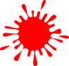 Red Splatter Clip Art