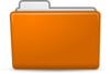 Orange Folder Clip Art