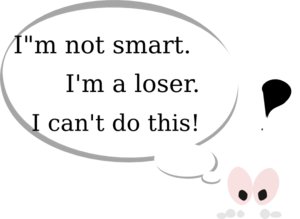 Inner Critic Thought Bubble Clip Art