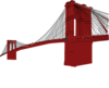 Red Brooklyn Bridge Clip Art