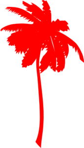 Red Palm Tree Clip Art