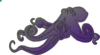 Ocotopus Purple Gray  Clip Art