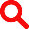 Search Icon Red Clip Art