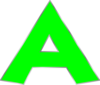 Letter A Clip Art