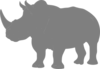 Gray Rhino Clip Art