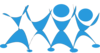 Dancing People Blue Clip Art