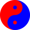 Yinyang Red-blue Clip Art