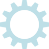 Ochre Cogwheel Clip Art