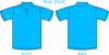 Tshirt Biru Muda Clip Art