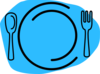 Blue Plate Special Clip Art