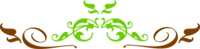 Swirl Green And Brown Clip Art