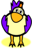 Purple Chicken Clip Art