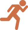 Runner-burnt-orange Clip Art