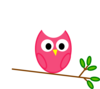 Orange Owl Clip Art