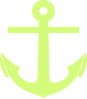 Green Anchor Clip Art