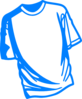 T Shirt Blue Clip Art