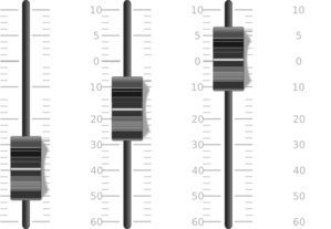Faders From Mixing Board Clip Art