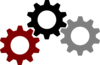 3 Gears Clip Art