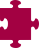 Puzzle Burgundy Clip Art