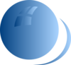 Blue Bubble Circle Clip Art