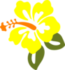 Yellow Hibiscus Clip Art