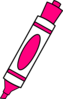 Pink Color Marker Clip Art