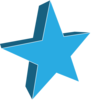 2d Blue Star Clip Art