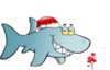Santa Sexy Shark Clip Art