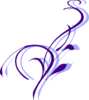 Purple And Lavendar Swirl Clip Art