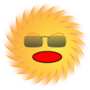 Shocked Sun Clip Art