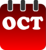 October Calendar Clip Art