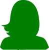 Green Woman Silhouette Clip Art