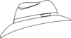 White Fedora Clip Art