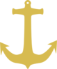 Gold Anchor Clip Art