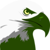 Dark Green Eagle  Clip Art