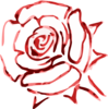 Rose Outline Clip Art