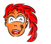 Red Head Girl Cartoon Clip Art