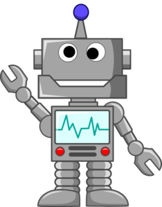 Robot Waving Clip Art