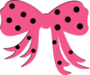 Polkadot Bow Clip Art