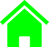 Simple Green House Clip Art