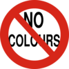 No Colours Clip Art