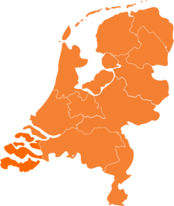 Kaart Nederland Oranje Clip Art