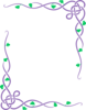 Purple And Green Vines Clip Art