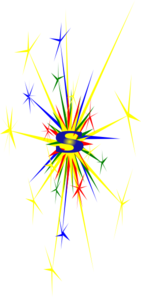 S Sparkle Narrow Clip Art