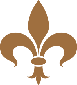 Brown Fleur De Lis Clip Art