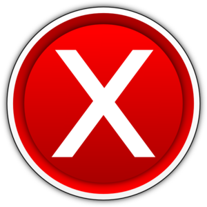 X Mark Button Clip Art